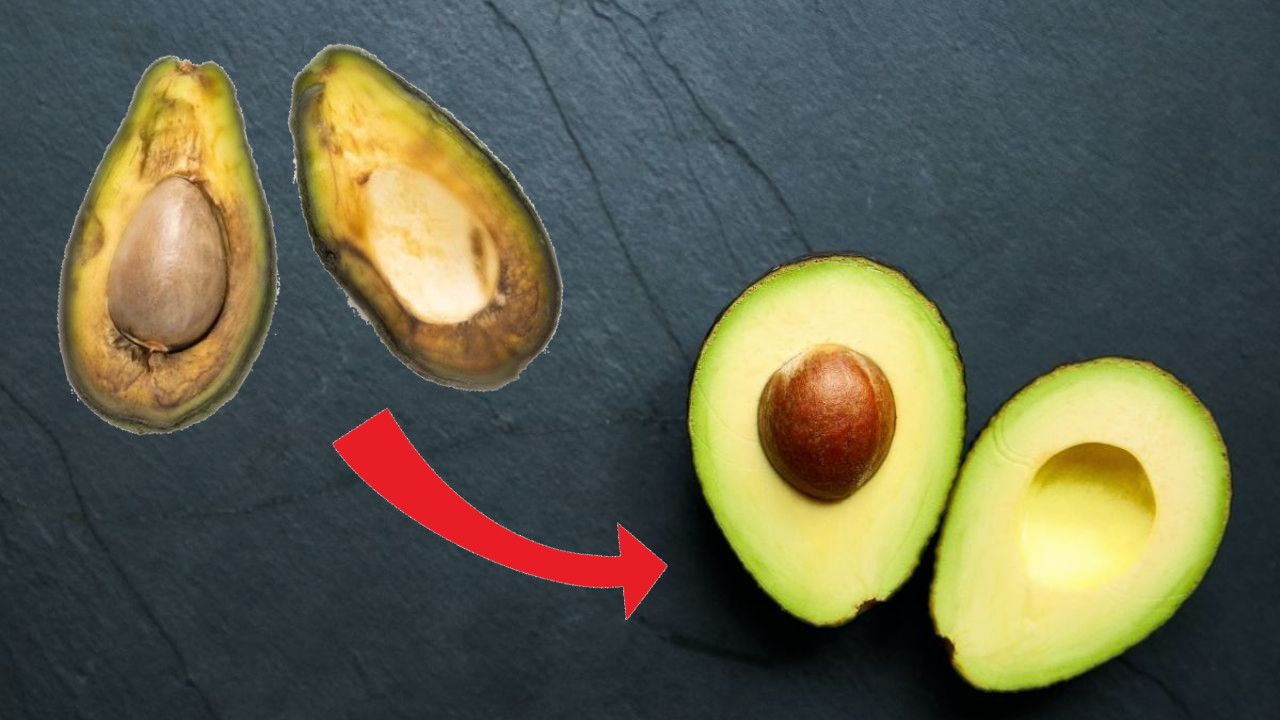 Truco aguacate negro a verde