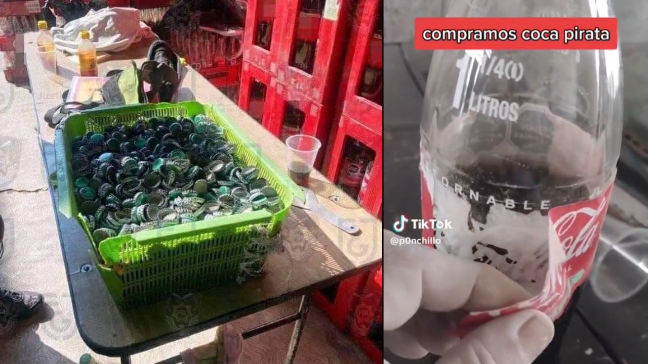diferenciar a una Coca Cola pirata de la original