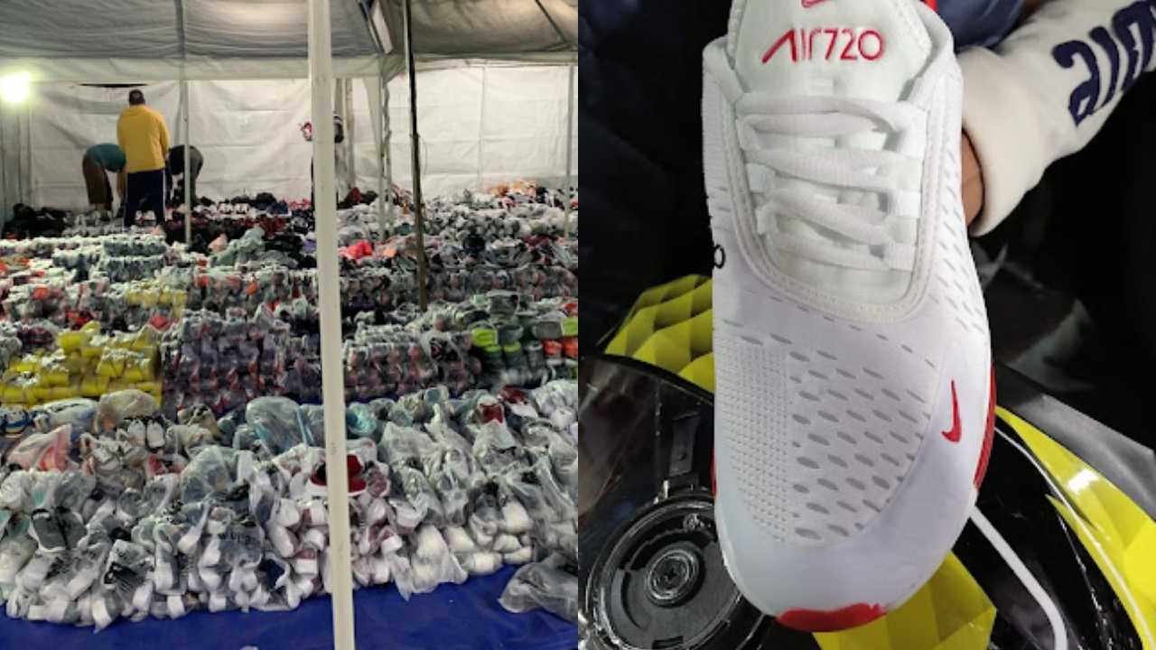 Zapatos de lujo tianguis nocturno