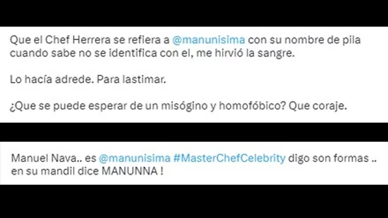 Comentarios en contra del chef herrera