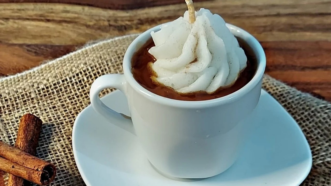 Como hacer vela tipo café