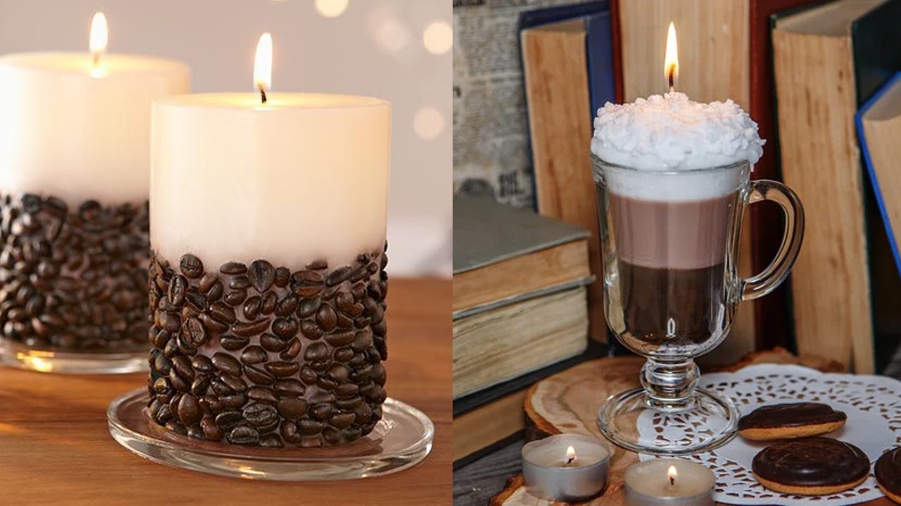 Velas con aroma de café