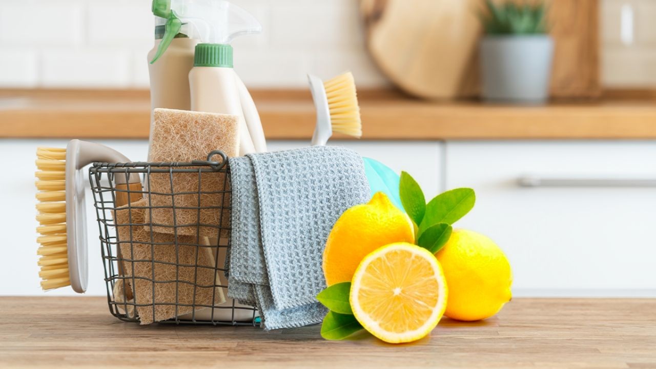 Mezcla de limón con aromatizante para limpiar