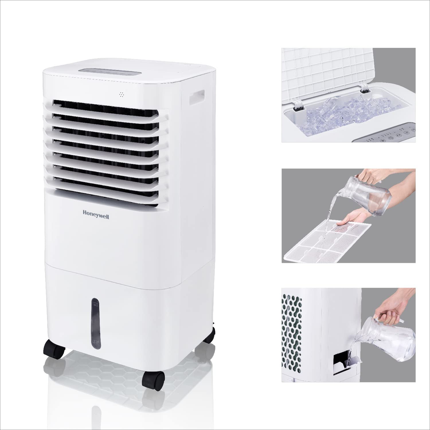 Honeywell Enfriador de Aire CL152 con Ionizador y Panel Antibacterial