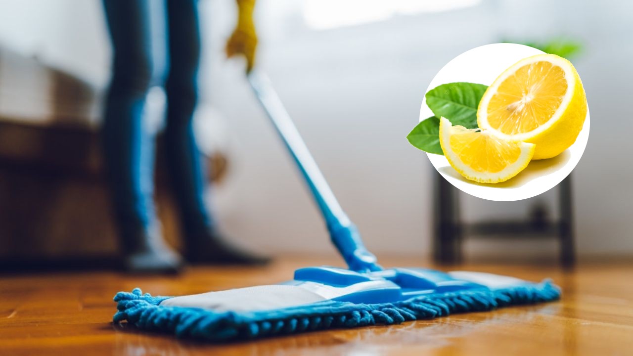 Mezcla de aromatizante con limón para limpiar