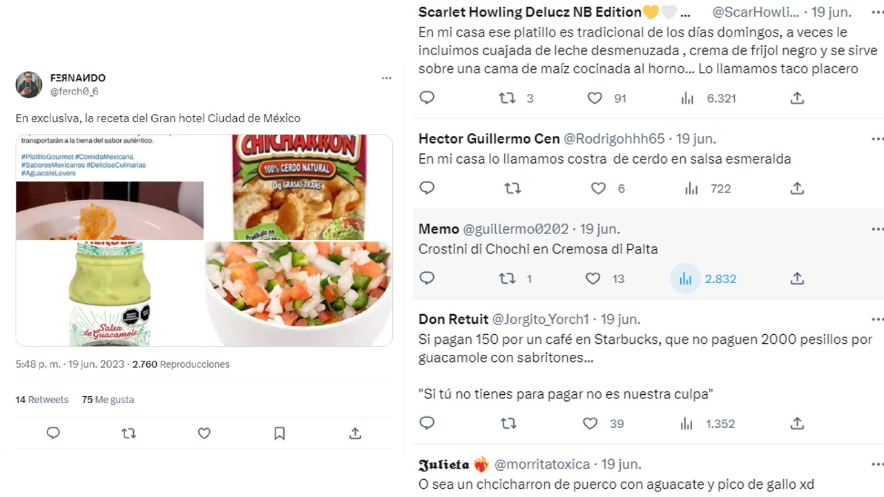 Vender chicharrón como crostini de cerdo