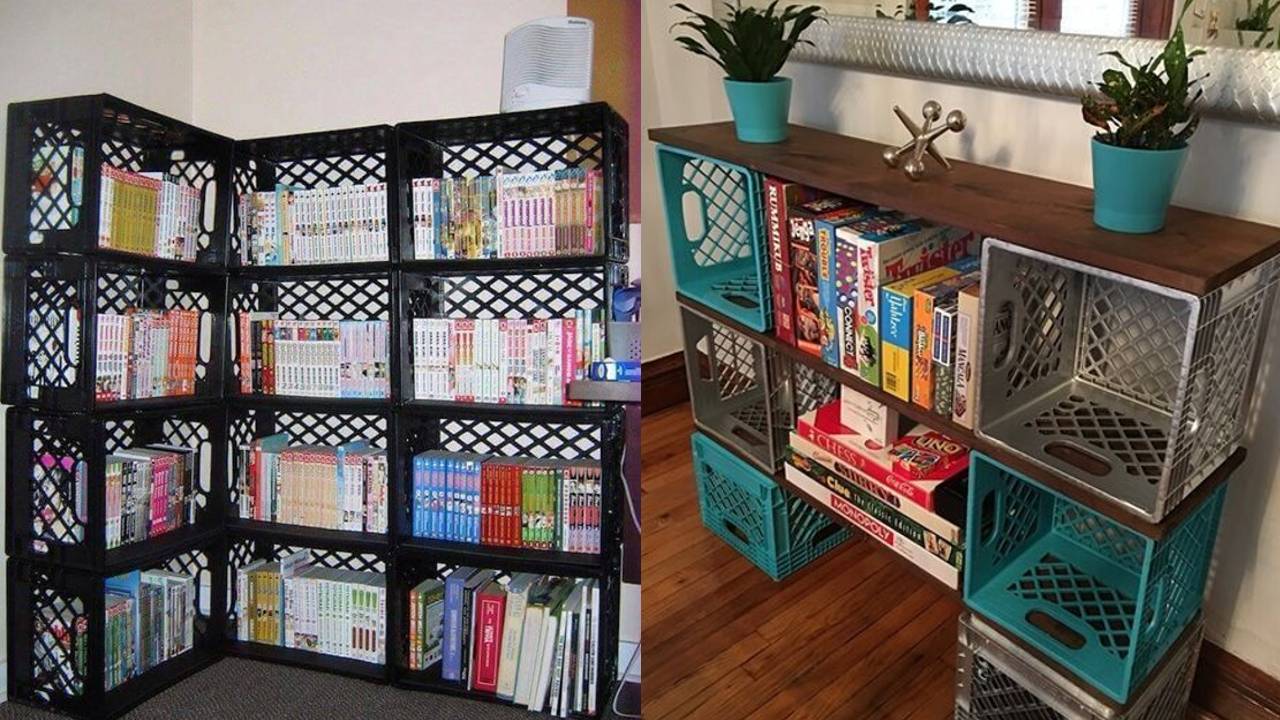 Reciclar cajones de frutas de plástcio