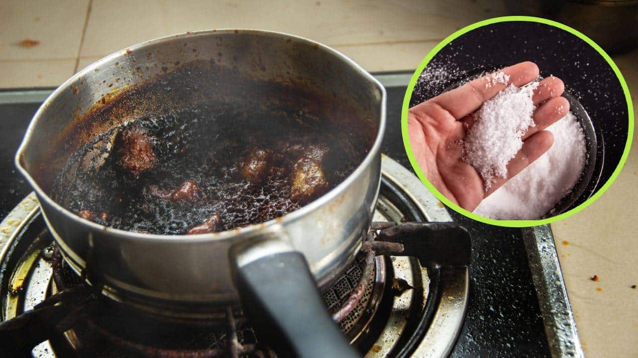 Cómo usar la sal para limpiar las ollas quemadas