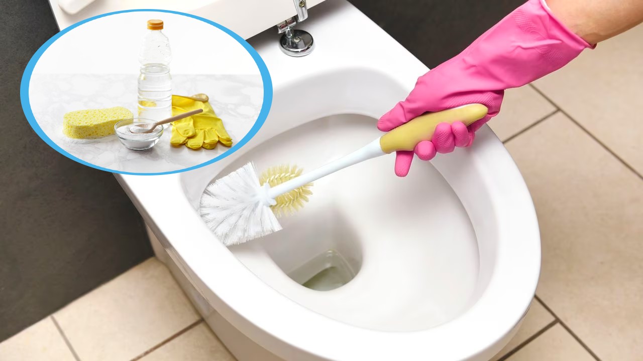 eliminar las manchas marrones del inodoro