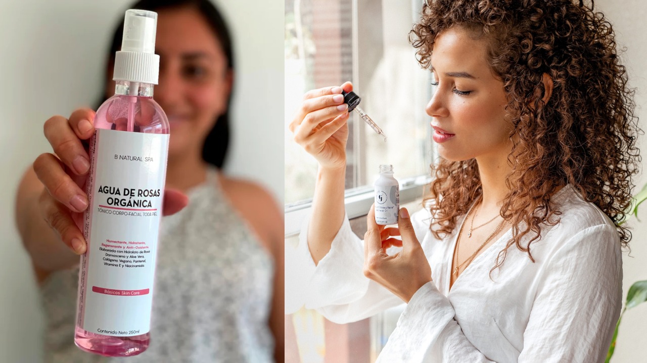 Mascarilla de agua de rosas para el cabello