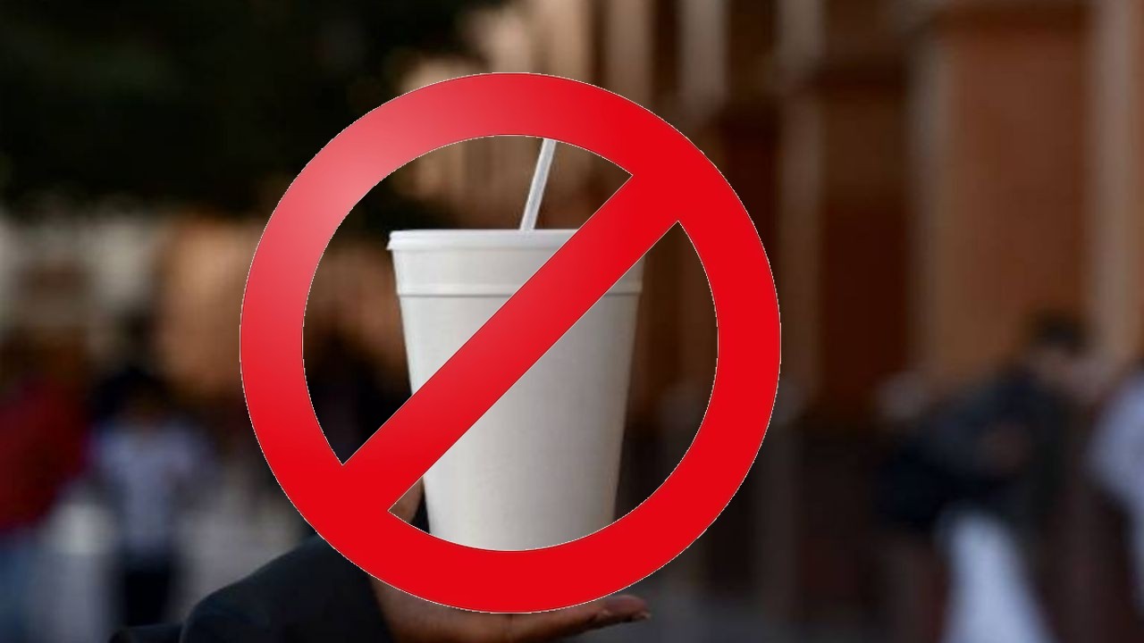 Vaso de unicel porque se va a prohibir