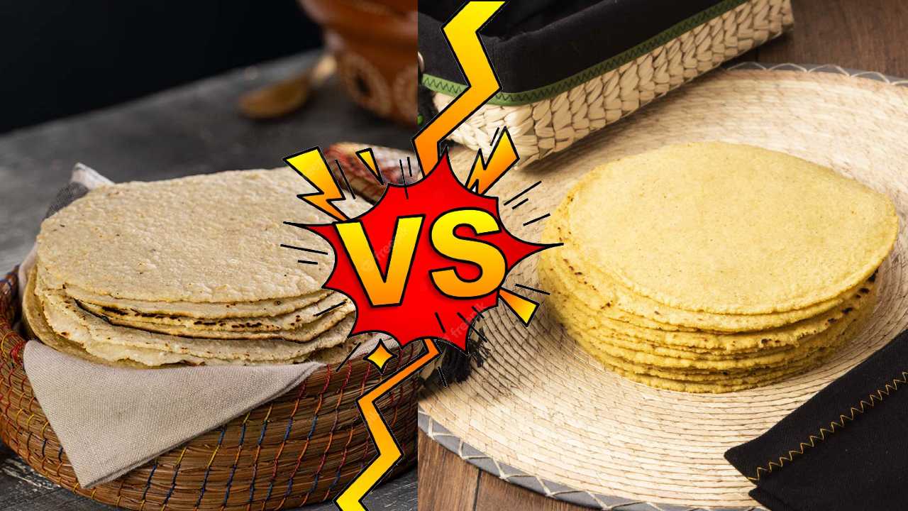 Diferencia entre tortilla blanca y amarilla
