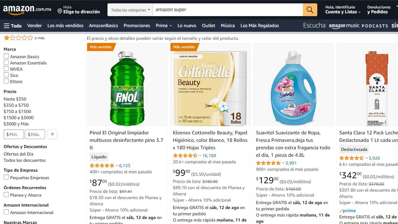 Cómo hacer el súper en Amazon