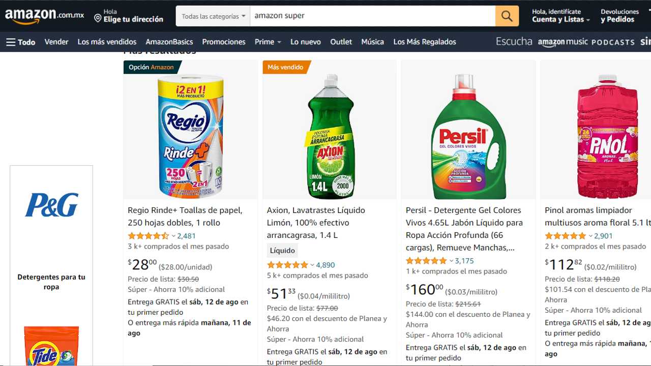 Cómo hacer el súper en Amazon