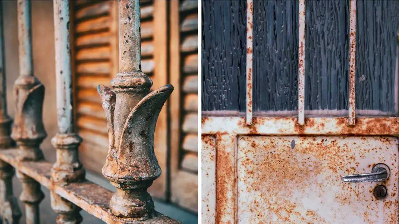 Eliminar el óxido de puertas y ventanas