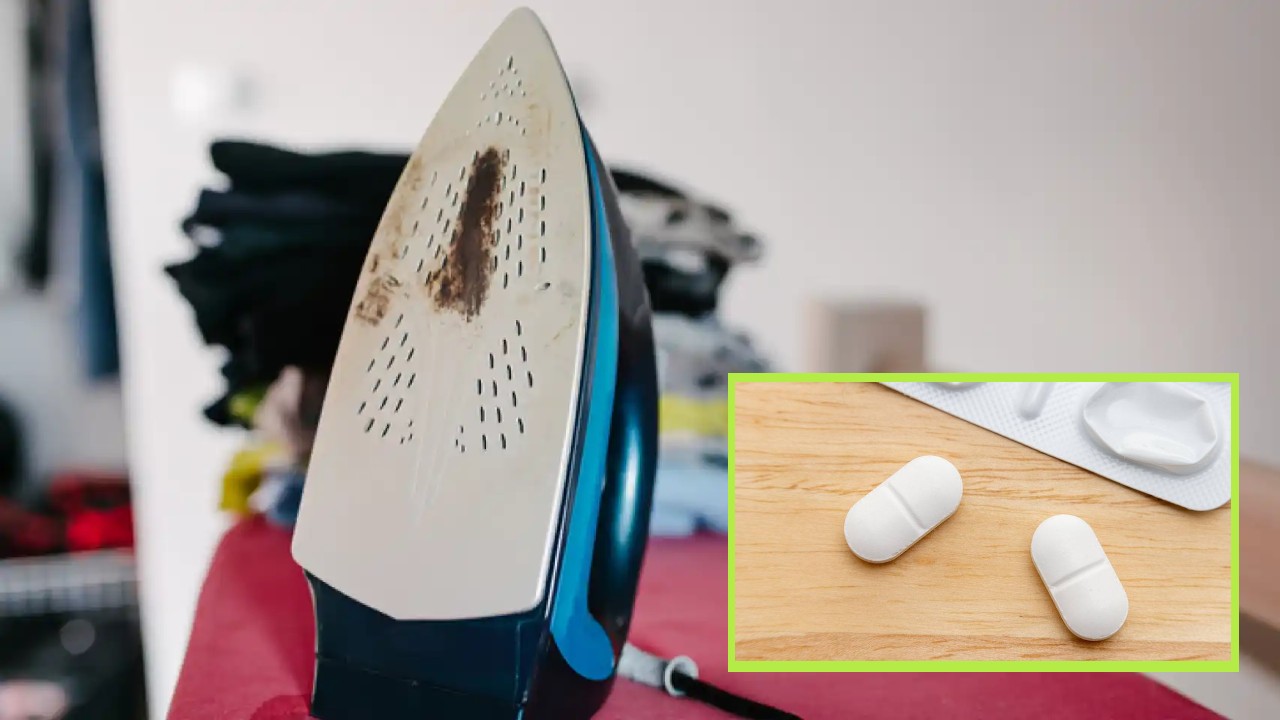 Eliminar lo quemado de la plancha con paracetamol